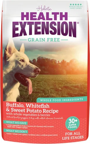 Health Extension Alimento seco para perros, alimento natural con vitaminas y minerales añadidos, adecuado para todos los cachorros, incluye receta