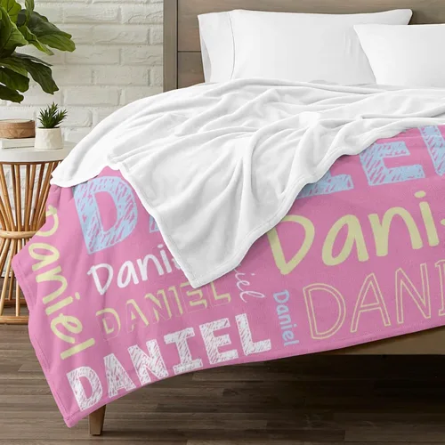 Miniatura 3 de Manta personalizada con nombre para mascotas, perros, niños, adultos, mujeres y hombres, manta personalizada con nombre, manta de regalo para mamá