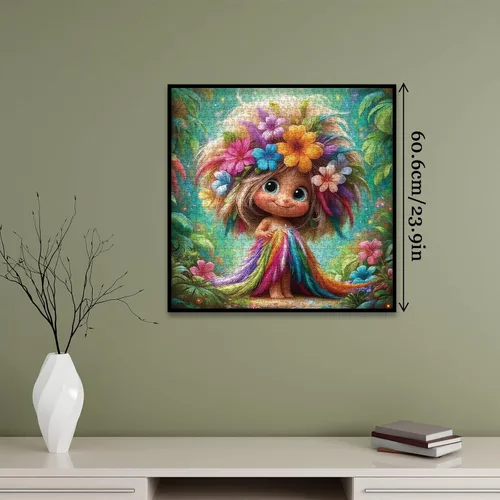Miniatura 5 de Bonitos rompecabezas de hadas de flores para adultos, 1000 piezas, coloridos rompecabezas florales de plantas de primavera, rompecabezas escénico