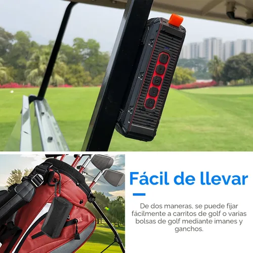 Miniatura 5 de Altavoz de golf Bluetooth magnético portátil profesional inalámbrico impermeable IPX6/a prueba de golpes de tercera generación altavoces magnéticos