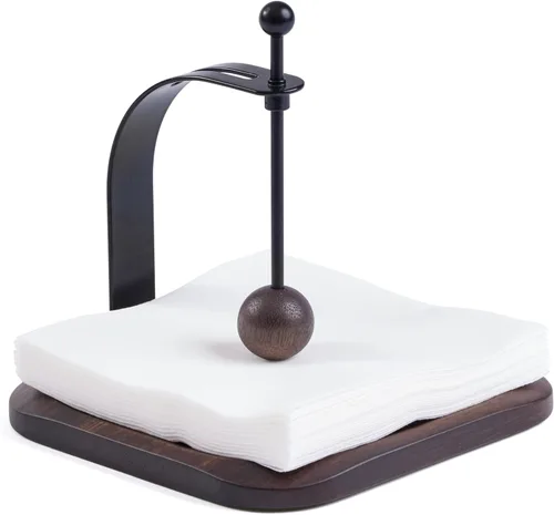 Miniatura 9 de Servilletero para mesa, servilleteros de madera para servilletas de papel, servilletero de cóctel, adecuado para cocina, restaurante, bar, oficina