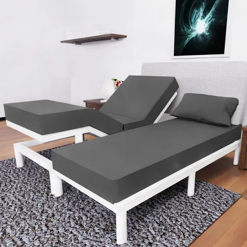 Juego de sábanas divididas California King – Juego de 5 piezas – Sábanas divididas California King para cama ajustable, sábanas ajustables divididas