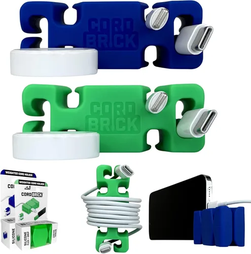 Miniatura 19 de CordBrick Rellenos para Calcetines para Adultos Gestión de Cables Soporte de Cable con Peso Envoltorio de Cable Soporte para Teléfono - Organizador