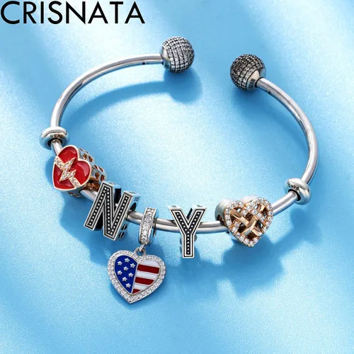 Miniatura 4 de Dijes vintage con inicial de la A a la Z, plata de ley 925, 26 cuentas del alfabeto, trébol calado de 4 hojas, se adapta a collar de pulsera