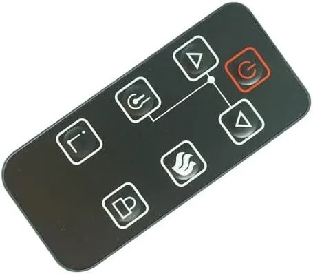 Miniatura 3 de Mando a distancia para FEBO E3001 FEB-1 14IN-28-078 ZHS-32-D ZHS-23-B 15IN-23-094 384-16A-20-21 LED 3D Llama eléctrica calentador de espacio