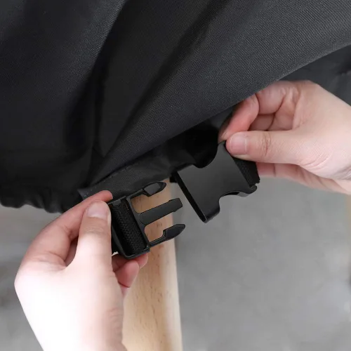 Miniatura 6 de Tempera - Funda redonda para muebles de patio - Funda para mesa al aire libre y juego de sofá seccional - Resistente al desgarro, anti-UV e Gris