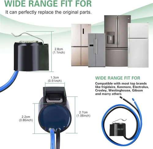 Miniatura 3 de 5303918214 Termostato de descongelación para refrigerador, 2 juegos/paquete de igual calidad, uso exacto para Frigidaire, Electrolux, Kenmore