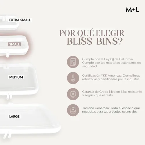 Miniatura 8 de Maple & Lark Bliss Bins - Estuche rígido transparente con cremallera para almacenamiento - Estuche de lápices de plástico transparente de grado