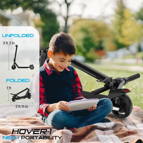Miniatura 5 de Hover-1 Neo Family Foldable Electric Scooter with 300W/250W/200W Rated Brushless Motor, 16/14/12 mph Max Speed, 8.5"/6.5” Wheels, 10/7 Mile Range
