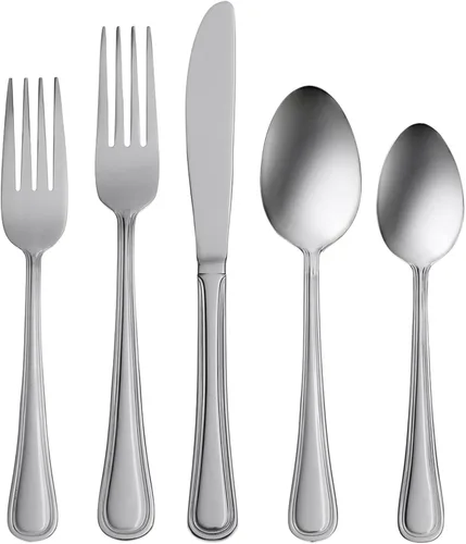 Miniatura 4 de Oneida H081006BL20 Tress Mirror Everyday Dinner Tenedores, juego de 6, 7.95 pulgadas de largo x 1.01 pulgadas de ancho