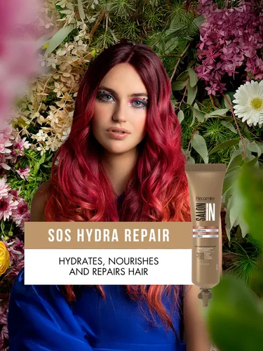 Miniatura 2 de Salon In by Recamier Hydra Repair SOS Shots 12 unidades Ampollas intensivas de reparación del cabello para cabello seco y dañado 0.5 fl oz