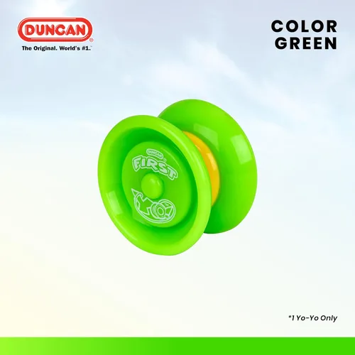 Miniatura 9 de Duncan Toys First Yo! - Mejor Yo-Yo para Principiantes para Niños, Yo Yo Sensible, Juguetes YoYo - Verde/Amarillo