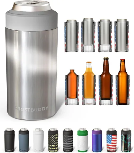 Miniatura 30 de Frost Buddy Universal Can Cooler - Fits all - Stainless Steel Can Cooler for 12 oz & 16 oz Regular or Slim Cans & Bottles - Stainless Steel