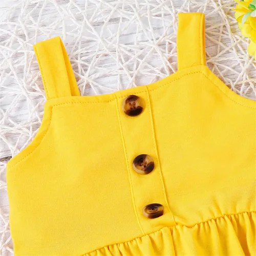 Miniatura 3 de PATPAT Infant Baby Girl Cami Romper Bodysuit Tops Flared Bell Bottom Pants Leggings 2Pcs Outfits