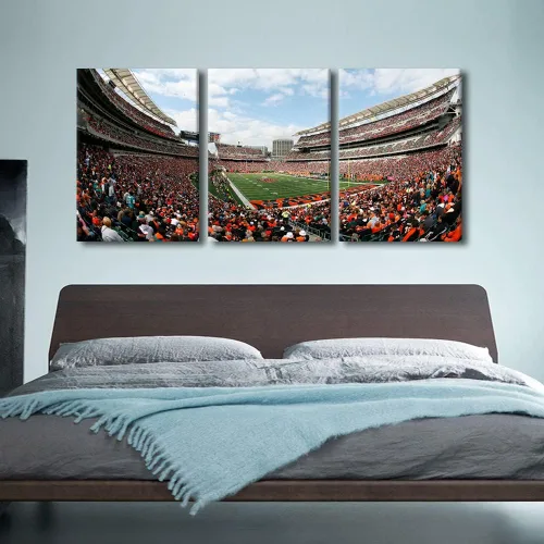 Miniatura 3 de Lienzo grande para pared, cuadro de fútbol americano Paul Brown, arte de pared para decoración de pared del hogar, pósteres de estadio deportivo