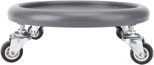 Entrenador de 4 ruedas para mayor fuerza del núcleo y disco deslizante de rodillo de fitness, dispositivo de entrenamiento premium inodoro con Gris