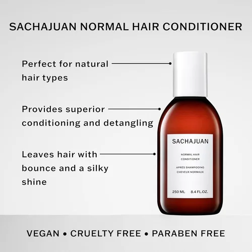 Miniatura 2 de SACHAJUAN Acondicionador normal para el cabello, acondicionador diario para cabello y cuero cabelludo, desenreda y añade brillo, sin crueldad ni