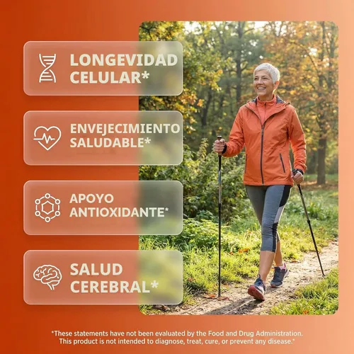 Miniatura 2 de Clean Nutraceuticals Fisetina Quercetina Resveratrol con Espermidina Extracto de Germen de Trigo - Suplemento de Salud para Adultos Longevidad