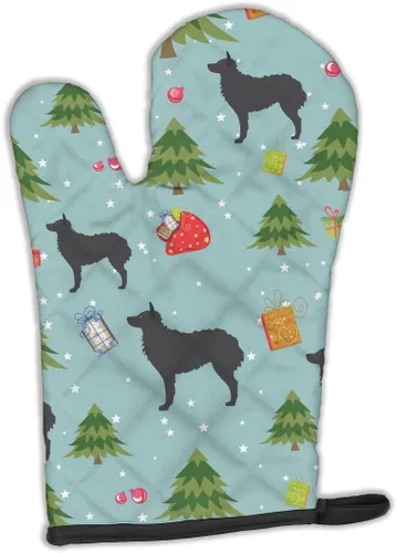 Miniatura 175 de Caroline's Treasures BB4872OVMT - Guante de horno de Navidad Affenpinscher resistente al calor, grueso para sartenes calientes y horno, manopla