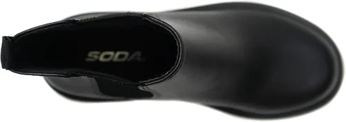 Miniatura 3 de Soda Pilot Botines Chelsea de tacón bajo para mujer con doble elástico