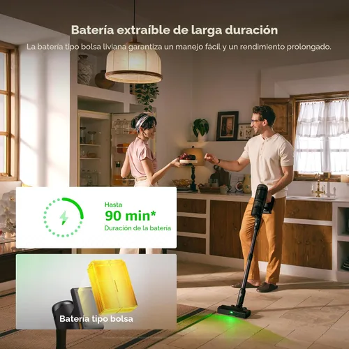 Miniatura 4 de Roborock H60 Hub Ultra Aspiradora Inalámbrica con Estación de Vaciado Automático, Aspiradora de Mano con Succión Mejorada de 210AW para el Hogar