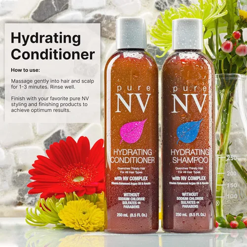 Miniatura 2 de Acondicionador hidratante para la máxima hidratación, suavidad y brillo, hecho de vitaminas y minerales naturales, queratina, colágeno y aceite