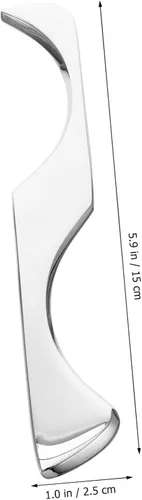 Miniatura 8 de FOMIYES Cuchillo para fascia de acero inoxidable, raspador de masaje, espátula facial, masajeador facial, raspador de masaje Guasha, herramientas