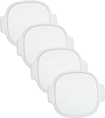 Miniatura 5 de Corningware Stovetop A-2-PC 2-PC 2-Quart/3-Quart Color Blanco Cuadrado Paquete de 2 tapas de almacenamiento de plástico