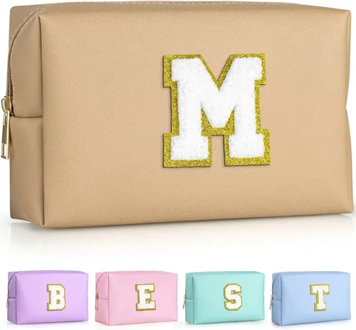 Miniatura 130 de TOPEAST - Bolso de maquillaje para mujer, G Blanco nacarado-rosa