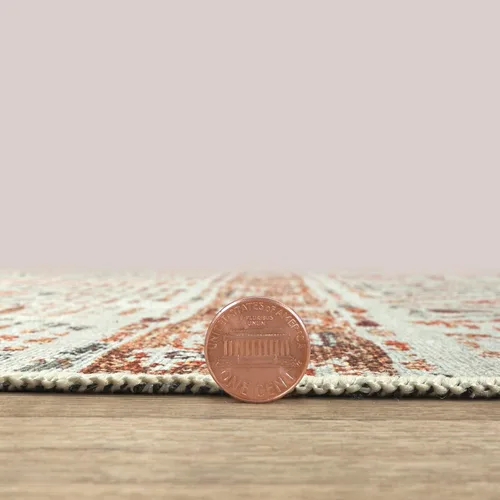 Miniatura 4 de Adiva Rugs Alfombra de área lavable a máquina de 6 x 6 pies con parte trasera antideslizante para sala de estar, dormitorio, baño, cocina, alfombra
