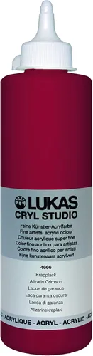 Miniatura 9 de Lukas CRYL Studio Artist - Pintura acrílica para artistas, Alizarín Carmesí, tubo de 125 ml - Pinturas acrílicas de alto pigmento para pintura