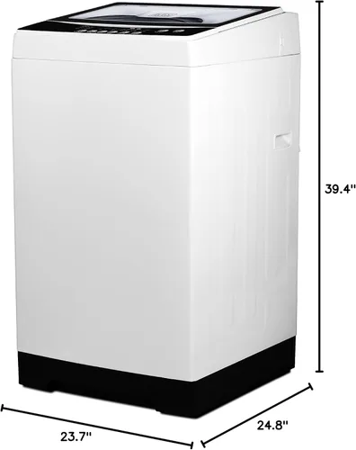 Miniatura 8 de BLACK+DECKER Lavadora portátil pequeña, lavadora para uso doméstico, lavadora portátil de 3.0 pies cúbicos con 6 ciclos, tapa transparente