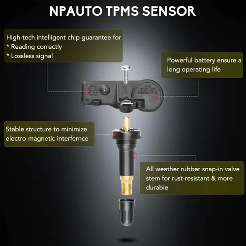 Miniatura 3 de NPAUTO Sensor de presión de neumáticos TPMS Compatible con Ford F150 06-08 Explorer Mustang Ranger Expedition Escape Focus Lincoln Mazda Mercury