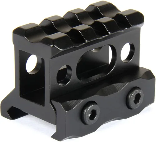 TACFUN Top plano 1" ver a través de riel elevador montaje 3 ranuras Picatinny Weaver