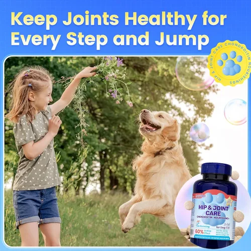 Miniatura 8 de Glucosamina para perros, suplemento de cadera y articulaciones para perros y gatos, glucosamina condroitina para perros apoya la salud