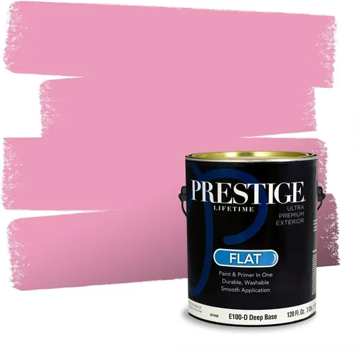 Miniatura 751 de Prestige Paints Pintura exterior e imprimación en uno, 1 galón, plano, coincidencia comparable de Valspar* Amber Rose*
