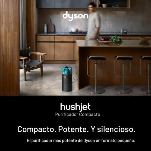 Miniatura 2 de Dyson Hushjet - Purificador compacto, diseñado para purificación de aire potente, silenciosa, para toda la habitación, hogares con mascotas