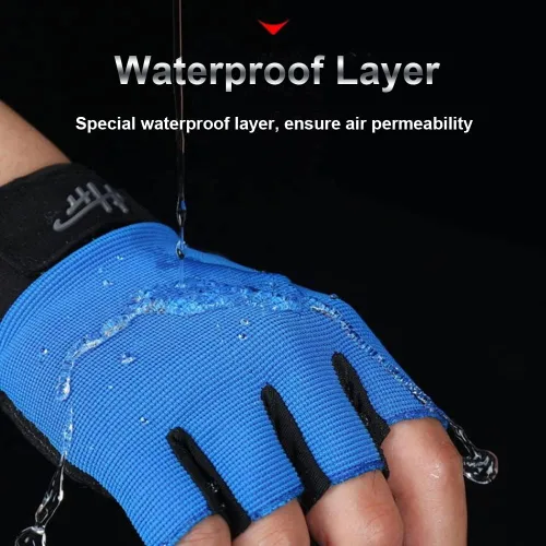 Miniatura 5 de SUJAYU Guantes sin dedos, guantes multiusos para agua y deportes para pesca, vela, remo, kayak y más, para hombres y mujeres