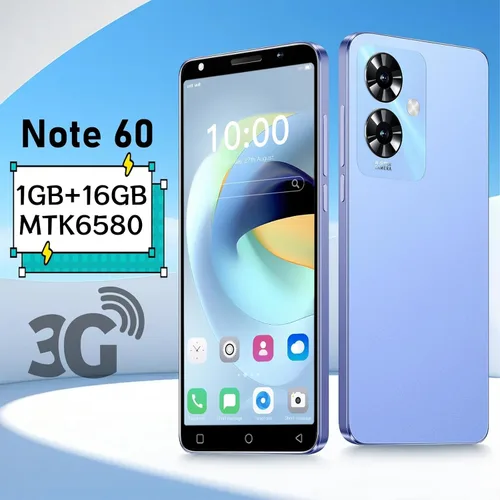 Miniatura 6 de LilCost Note 60 Smartphone, 16 GB ROM, extensión de 128 GB, Dual SIM, pantalla HD de 5.0'' con batería de 3500 mAh y cámara dual, soporte