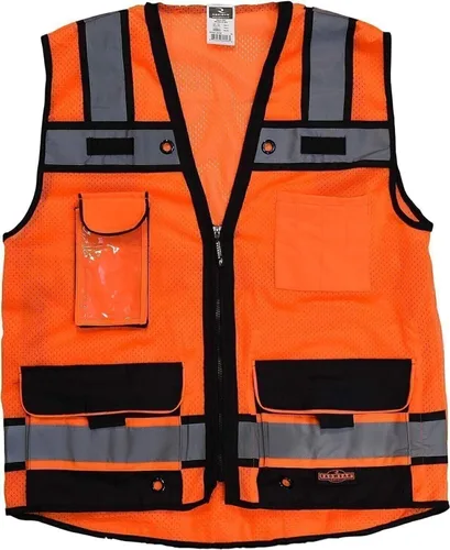 Miniatura 9 de Radians SV65-2ZOM-M Chaleco de seguridad industrial, naranja, mediano, grande