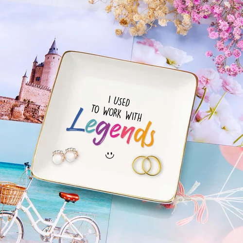 Miniatura 2 de Soporte para joyas para compañeros de trabajo, regalo de despedida para anillos, bandeja de regalo para colegas, nuevo trabajo, regalos de despedida