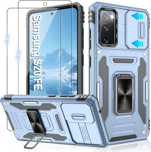 Miniatura 199 de Gritup para Samsung Galaxy S22 Funda con protectores de pantalla HD de 2 paquetes y cubierta deslizante para la cámara, protección contra caídas