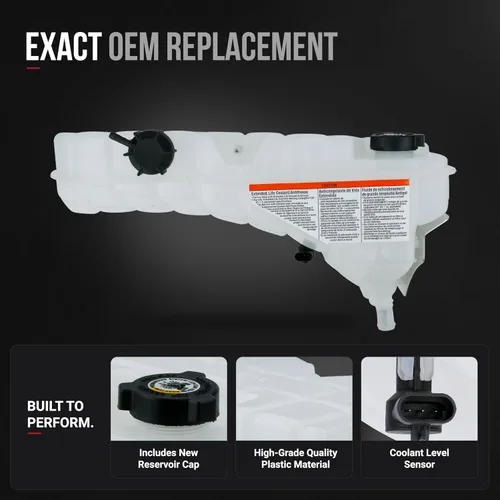 Miniatura 3 de Botaje de repuesto para rebose de líquido refrigerante - Compatible con camiones Kenworth y Peterbilt - W900, T800, T660, T600, 389, 388, 384, 382