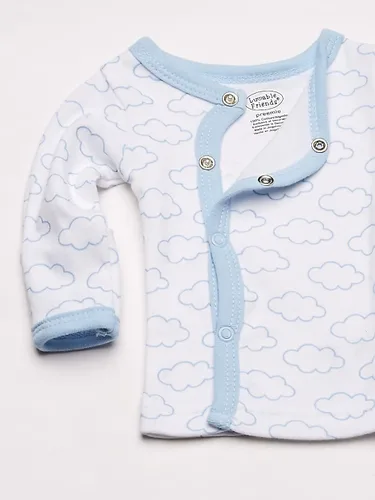 Miniatura 3 de Luvable Friends Baby Boys Cotton Preemie Layette Set