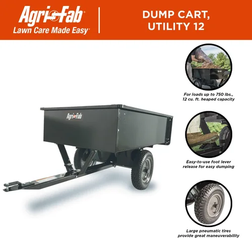 Miniatura 8 de Agri-Fab 45-0101 remolque para conectar al automóvil, máxima utilidad, 750 libras