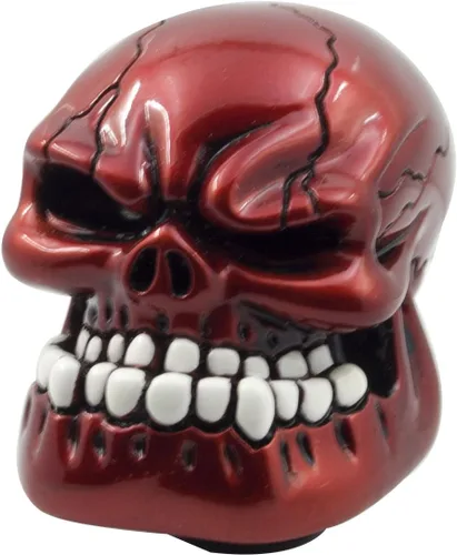 Miniatura 8 de Pomo para palanca de cambios automática con forma de calavera, color negro