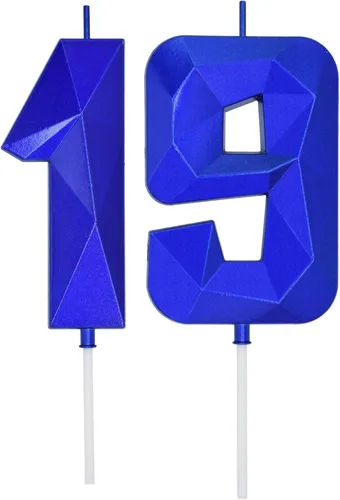 Miniatura 340 de DERVENTA Velas de cumpleaños con números grandes, 3D, color rosa, 3.7 pulgadas, decoración para tartas de fiesta, 1 pieza (número 3 rosa)