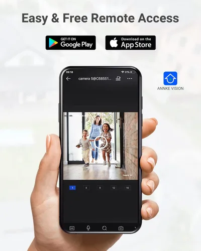 Miniatura 5 de ANNKE Paquete de 2 cámaras de seguridad PoE de 5MP con micrófono/audio, cámaras IP para exteriores con lente gran angular de 0.110 in, visión