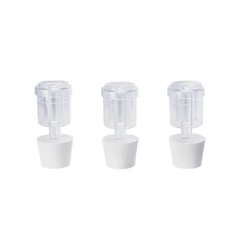North Mountain Supply Esclusas de aire de 2 piezas con tapones de goma # 6.5 para fermentación, esclusas para elaboración de vino, cerveza y