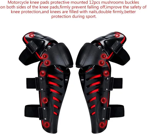 Miniatura 4 de Rodilleras, Motocicleta Rodilla Protectora Rodilla Espinilleras, Ajustable Manga Larga Pierna Antideslizante Protector Rodilleras Motocicleta